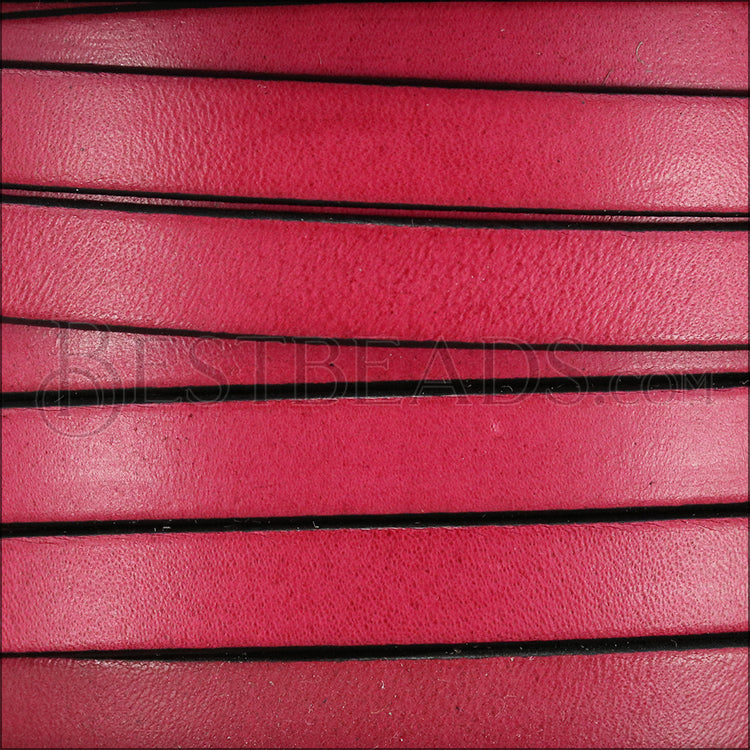 10mm flat leather FUCHSIA - meter