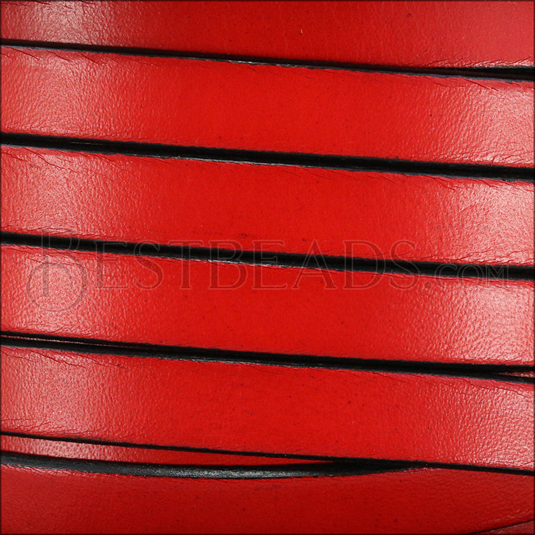 10mm flat leather RED - meter
