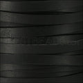 10x2.5mm Flat leather BLACK - meter
