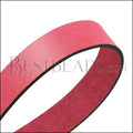 20mm flat leather PASTEL BUBBLE GUM - approx. 3 feet