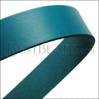 20mm flat leather TURQUOISE - approx. 3 feet