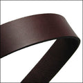 20mm flat leather CHOCOLATE - approx. 3 feet