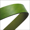 20mm flat leather OLIVE GREEN - approx. 3 feet