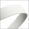 20mm flat leather WHITE - approx. 3 feet