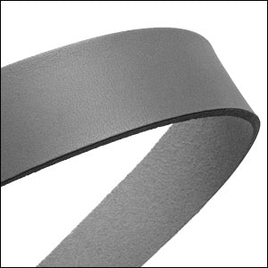 20mm flat leather GREY - approx. 3 feet
