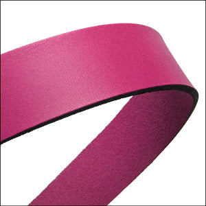 20mm flat leather FUCHSIA - approx. 3 feet