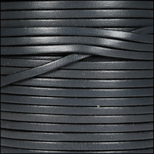 3mm flat leather GREY - meter