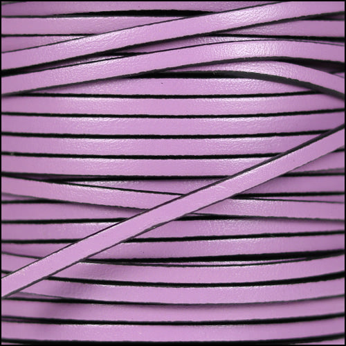 3mm flat leather LILAC - meter