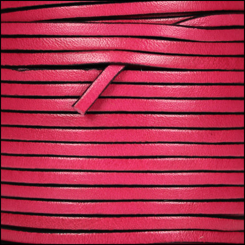 3mm flat leather FUCHSIA - meter