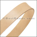 20mm STRIP flat leather NATURAL - approx. 3 feet