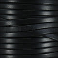5mm flat leather BLACK - meter