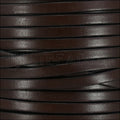 5mm flat leather CHOCOLATE BROWN - meter
