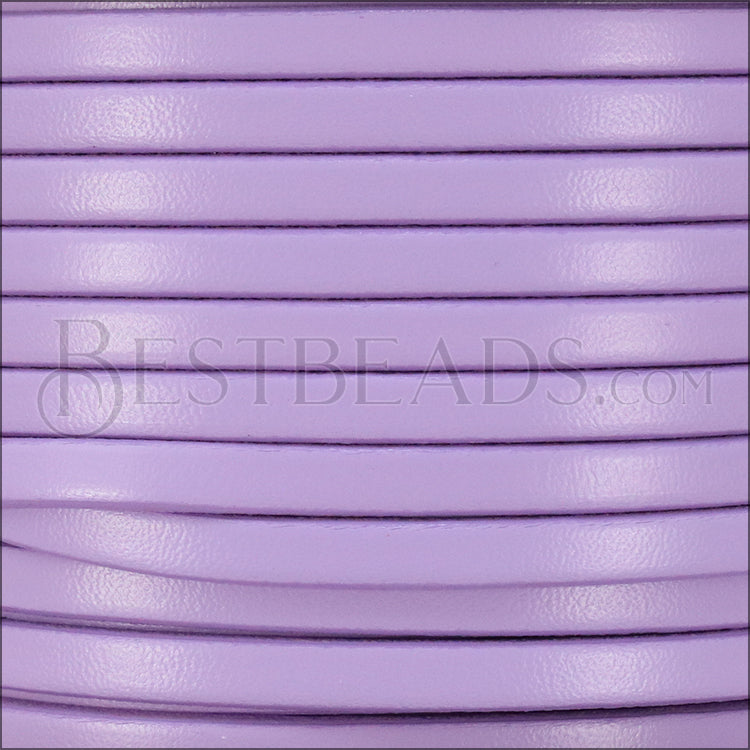 5mm flat leather CANDY LILAC - meter