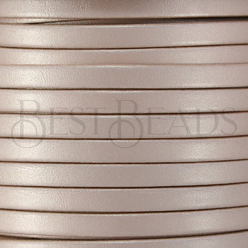 5mm flat leather CANDY DUSTY ROSE - meter