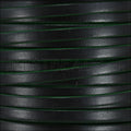 5mm flat leather BLACK with GREEN - meter