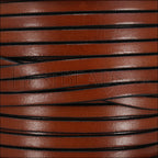 5mm flat leather TAN - meter