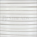 5mm flat leather WHITE - meter