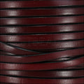 5mm flat leather BURGUNDY - meter