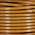 5mm flat leather TOBACCO - meter
