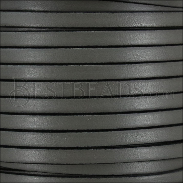 5mm flat leather PUTTY - meter