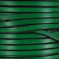 5mm flat leather BOTTLE GREEN - meter