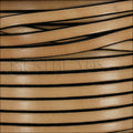 5mm flat leather NATURAL WITH BLACK - meter