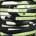 5mm flat ITALIAN PRINTED leather NAVY CAMO - meter