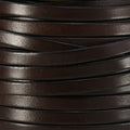 6mm flat leather CHOCOLATE BROWN - meter