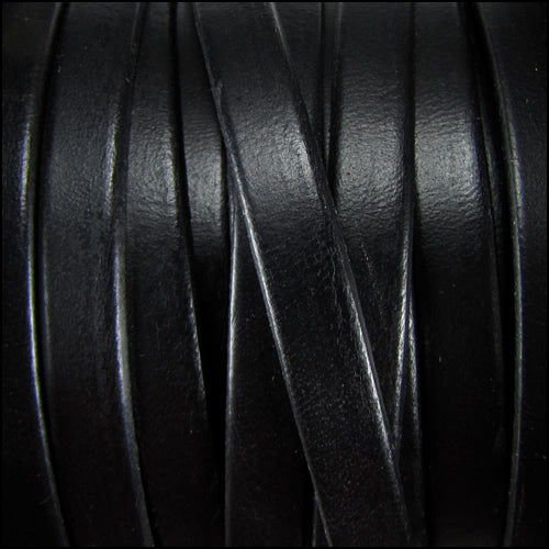 8mm flat leather BLACK - meter
