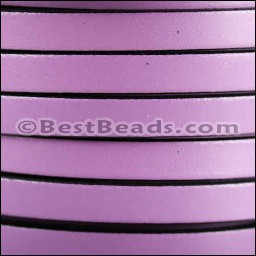 8mm flat leather LILAC - meter