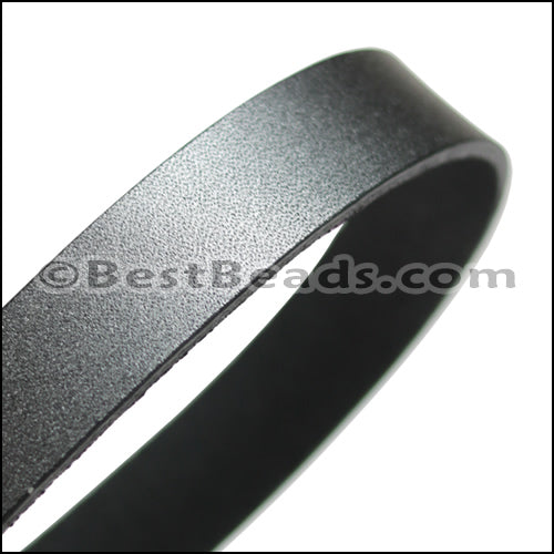 20mm STRIP flat leather GUNMETAL - approx. 3 feet