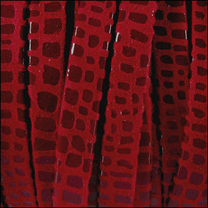 10mm flat CANCUN leather RED - meter