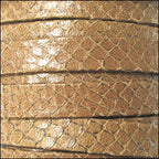 10mm flat EGYPTIAN STYLE leather CAMEL - meter