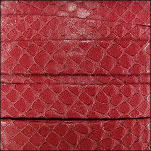 10mm flat EGYPTIAN STYLE leather RED - meter