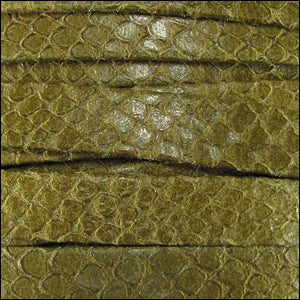 10mm flat EGYPTIAN STYLE leather KHAKI - meter