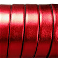 10mm flat ELECTRIC METALLIC leather RED - meter