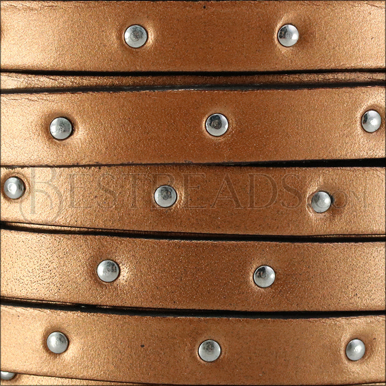 10mm flat STUDDED leather MONEYPENNY - meter
