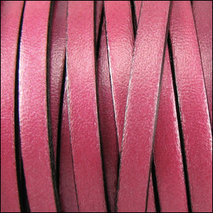 10mm flat leather METALLIC GARNET - meter