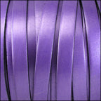 10mm flat leather METALLIC PURPLE - meter
