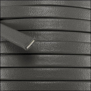 5mm flat PREMIER leather GREY - meter