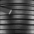 5mm flat PREMIER leather BLACK - meter