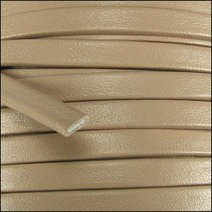 5mm flat PREMIER leather SAND - meter