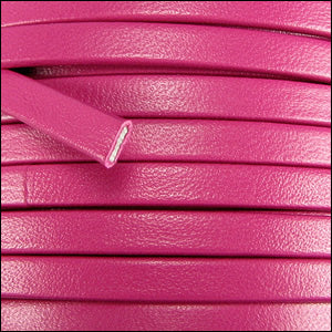 5mm flat PREMIER leather MAGENTA - meter
