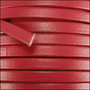 5mm flat PREMIER leather RED - meter