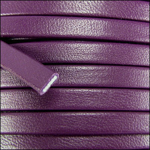 5mm flat PREMIER leather PURPLE - meter