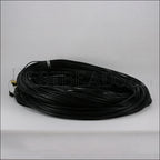 2mm round Greek leather BLACK - 50m COIL