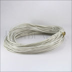 2mm round Greek leather WHITE - 50m COIL