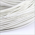 1.5mm round Greek leather WHITE - 50m COIL