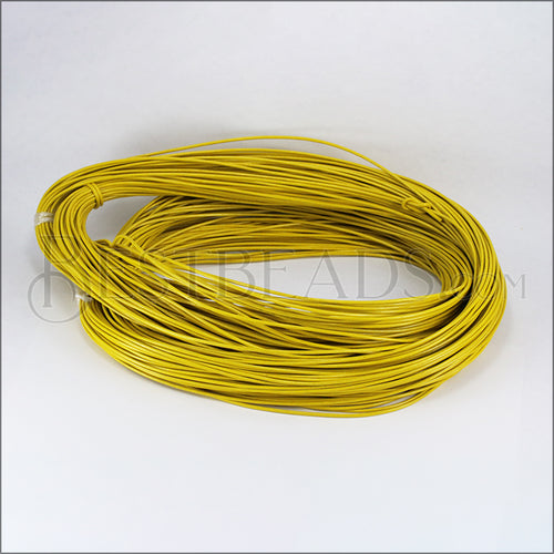 1.5mm round Greek leather MUSTARD - 50m COIL