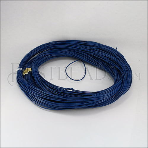 1.5mm round Greek leather ROYAL BLUE - 50m COIL